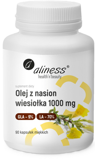 Aliness Olej z nasion wiesiołka 1000 mg, 90 kapsułek