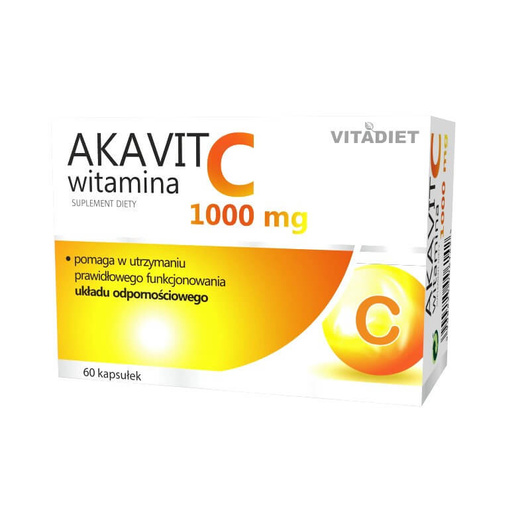 Akavit witamina C 1000 mg kapsułki twarde x 60 sztuk 