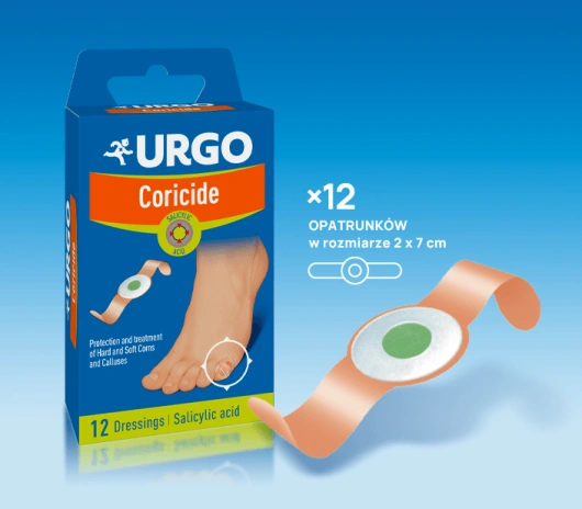 Urgo Coricide Plastry na odciski, 12 sztuk