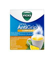 VICKS ANTIGRIP COMPLEX  proszek do sporządzania roztworu doustnego o smaku cytrynowym, 10 saszetek