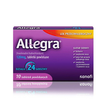 ALLEGRA 120 mg x 10 tabletek powlekanych