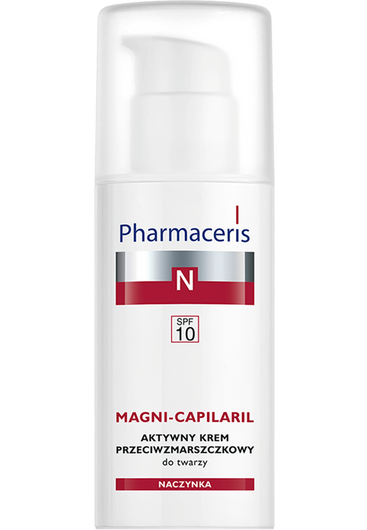 Pharmaceris N Magni-Capilaril Aktywny krem przeciwzmarszczkowy SPF 10 do twarzy, 50 ml