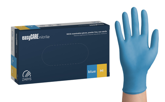 easyCARE nitrile Rękawice diagnostyczne nitrylowe Rozmiar M, 100 sztuk