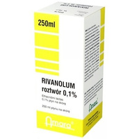 RIVANOLUM roztwór 0,1% płyn na skórę 250 ml