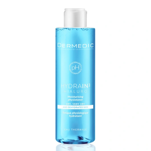 DERMEDIC HYDRAIN3 HIALURO Nawilżający fizjotonik do twarzy, 200ml