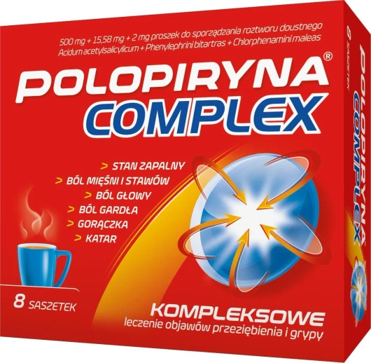 Polopiryna Complex,  8 saszetek