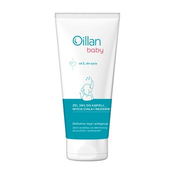 OILLAN BABY Żel do ciała i włosów 3w1, 200ml