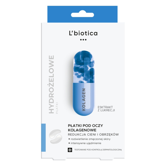 L'Biotica płatki pod oczy Redukcja Cieni  3x2sztuki