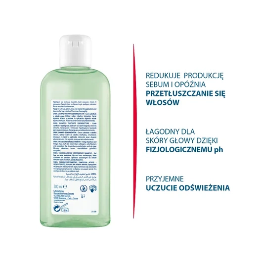 DUCRAY SABAL Szampon redukujący wydzielanie sebum, 200 ml