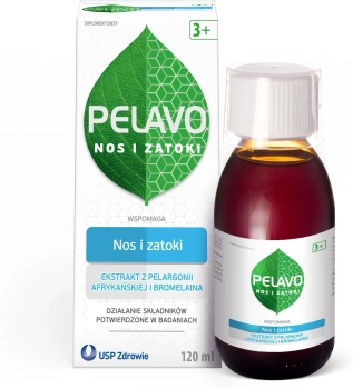 Pelavo Zatoki zatkany nos i niedrożne zatoki 120ml