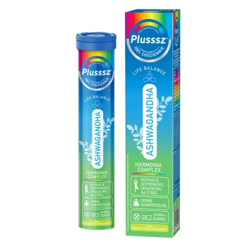 Plusssz Ashwagandha 100% Harmonia Complex, 24 tabletki musujące