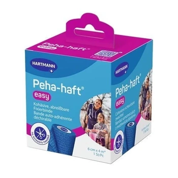 Peha-Haft EASY Bandaż niebieski 6cmx4m x 1 sztuka