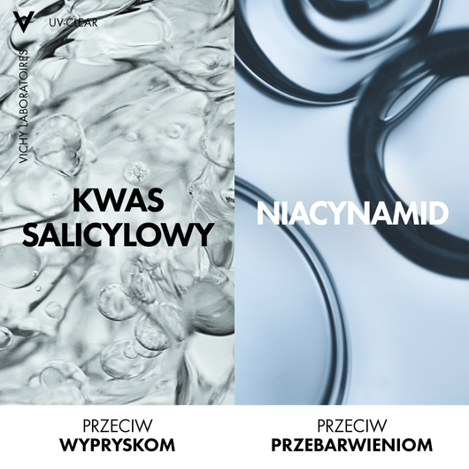 VICHY Capital Soleil UV-Clear SPF50+ Fluid przeciw niedoskonałościom, 40ml DATA WAŻNOŚCI 10/2025