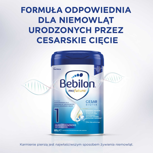 Bebilon PROfutura CESARBIOTIK 1, mleko początkowe od urodzenia, 800 g