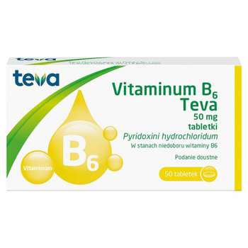 VITAMINUM B6 TEVA 50 mg x 50 tabletek