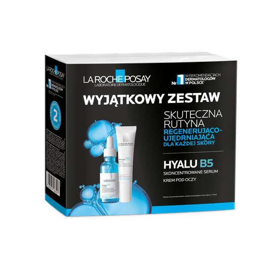 La Roche-Posay Zestaw Hyalu B5: Serum Przeciwzmarszczkowe + Krem Pod Oczy