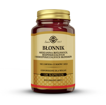 Solgar Błonnik, 120 kapsułek