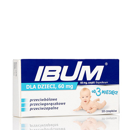 Ibum dla dzieci czopki 60mg ,10 sztuk