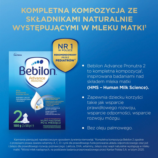 Bebilon 2 Advance Pronutra, 1000g