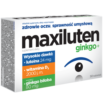 MAXILUTEN GINKGO+ x 30 tabletek