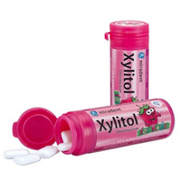 Xylitol for Kids Guma do żucia z ksylitolem o smaku truskawkowym, 30 sztuk