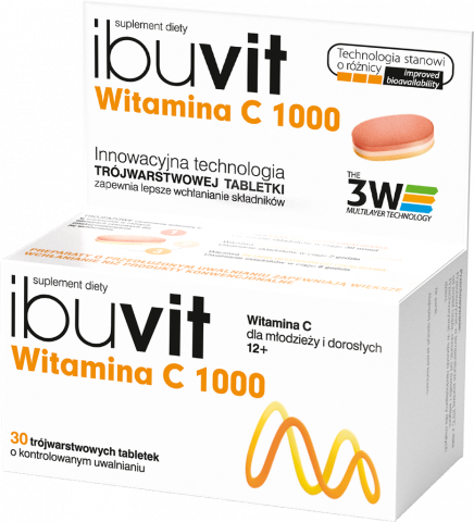 IBUVIT Witamina C 1000, 30 tabletek