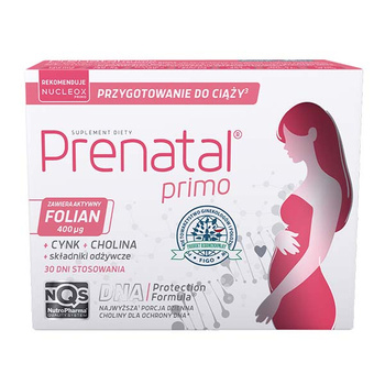 Prenatal Primo - przygotowanie do ciąży, kapsułki, 30 sztuk