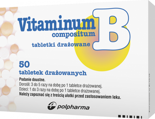 Vitaminum B Compositum, 50 tabletek drażowanych