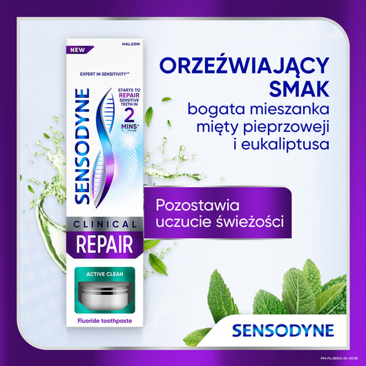 Sensodyne Clinical Repair & Active White Pasta wybielająca do zębów, 75 ml