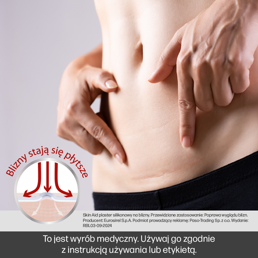 Skin Aid Plaster silikonowy na blizny 2m x 2 cm