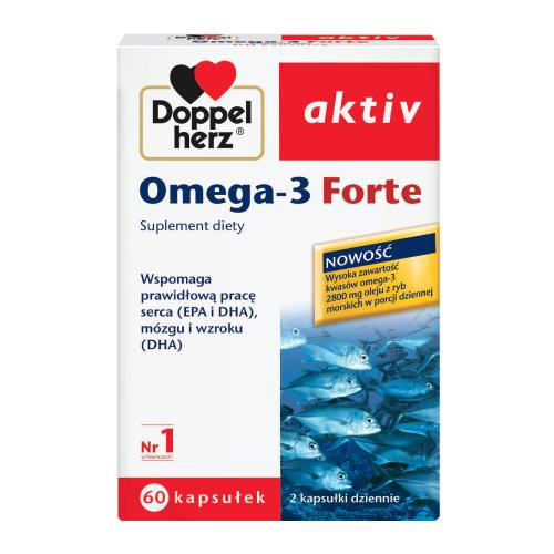 Doppelherz aktiv Omega-3 Forte, 60 kapsułek