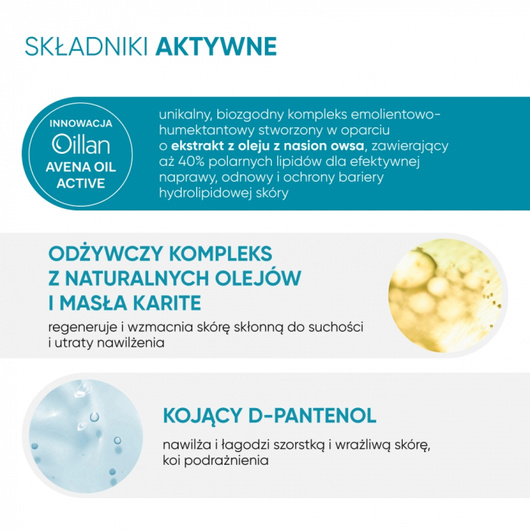 Oillan Nawilżający Dermo-krem, 200 ml