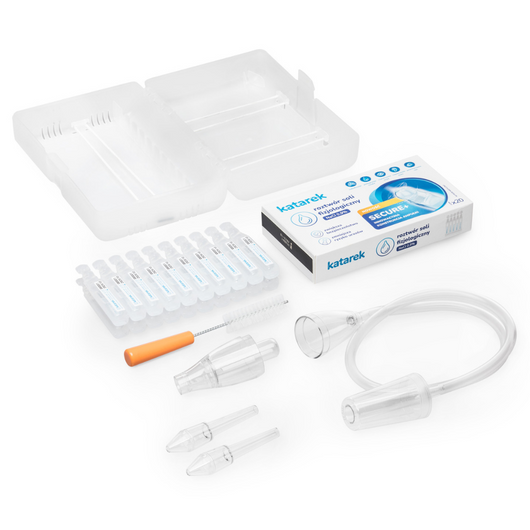 Katarek Complete Secure+ Aspirator + Sól fizjologiczna