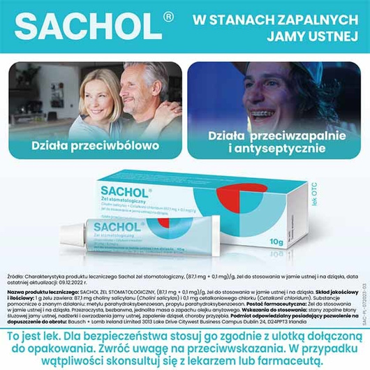 Sachol, żel stomatologiczny, tuba 10 g