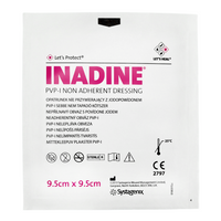 Inadine Opatrunek z jodyną powidonową 9,5 x 9,5 cm, 1 sztuka