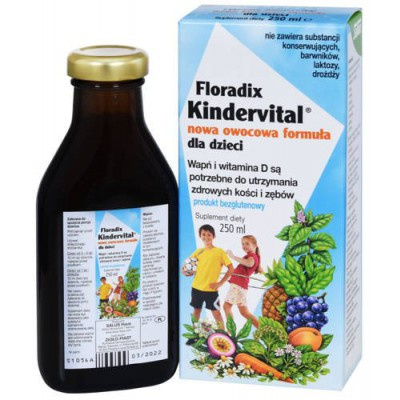 Floradix Kindervital Nowa Owocowa Formuła x 250ml