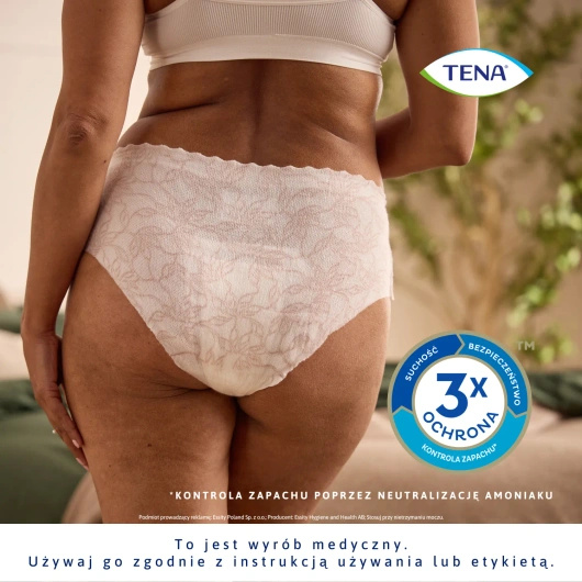 Tena Silhouette Plus White Rozmiar M (75-100cm) Majtki chłonne, 12 sztuk