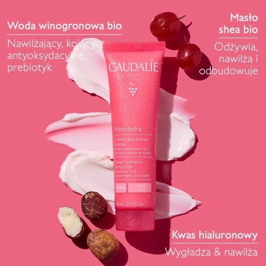 Caudalie Vinohydra Krem intensywne nawilżający, 60ml