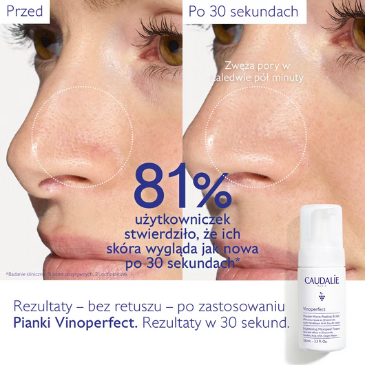 Caudalie Vinoperfect Pianka mikropeelingująca, 50 ml