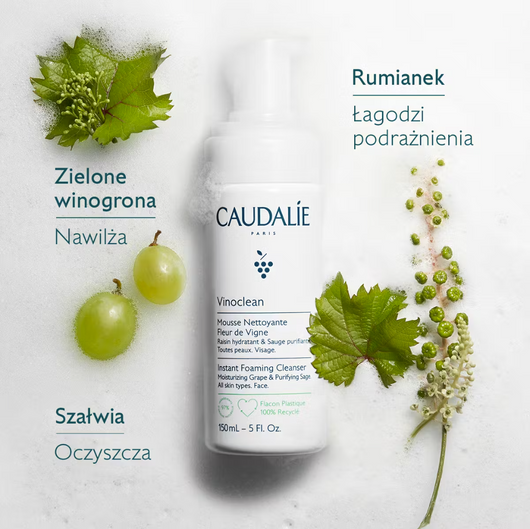 Caudalie Vinoclean Fleur de Vigne Pianka oczyszczająca, 150 ml