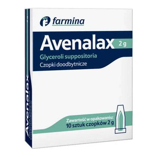 Avenalax glicerolowe czopki doodbytnicze 2 g,  10 sztuk