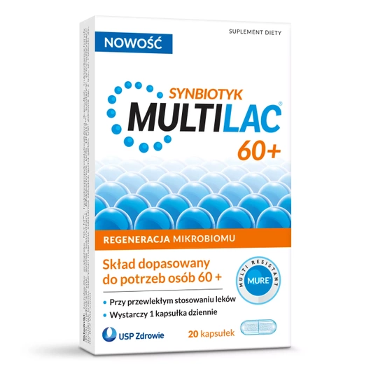 Multilac 60+ kapsułki, 20 sztuk 