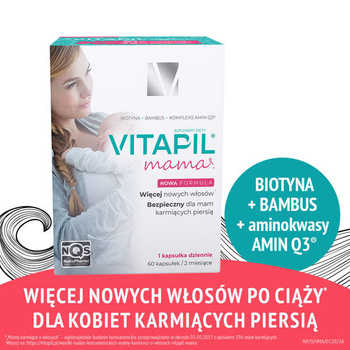 VITAPIL mama  - wypadanie włosów po ciąży i podczas karmienia piersią, 60 kapsułek