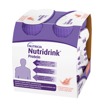 Nutridrink Protein o smaku brzoskwinia-mango 4x125 ml