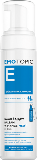 EMOTOPIC Nawilżający balsam w piance do ciała, 200ml 