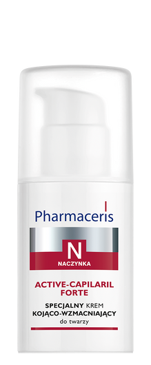 PHARMACERIS N ACTIVE-CAPILARIL FORTE Specjalny krem kojąco-wzmacniający do twarzy, 30ml