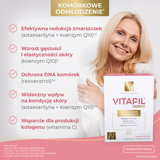 VITAPIL® DERMO Komórkowe odmłodzenie, 30 kapsułek 