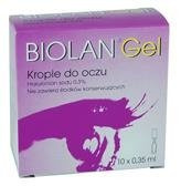 Biolan Gel 0,3% krople do oczu, 10 sztuk