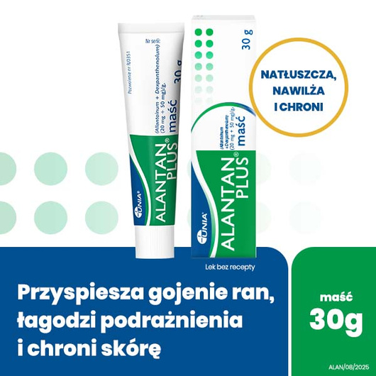 ALANTAN PLUS (20 mg + 50 mg)/ g maść 30 g