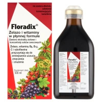 Floradix Żelazo i witaminy, 500 ml